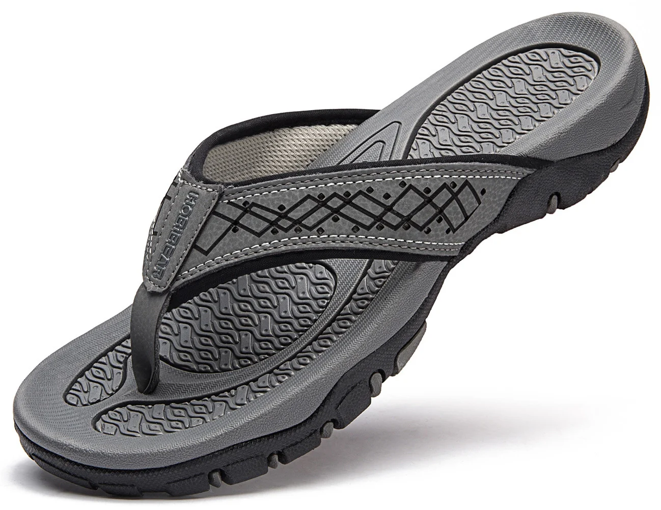 Heren sport flip-flops, comfortabele en casual slippers voor buiten, strand en zomer. Geniet van ultiem draagcomfort en een relaxte uitstraling. — foto 23
