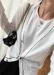 Women's Summer Round Neck Satin Sleeveless Spaghetti-strap Camisole Top — photo 30