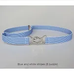 Blue And White 8word Buckle