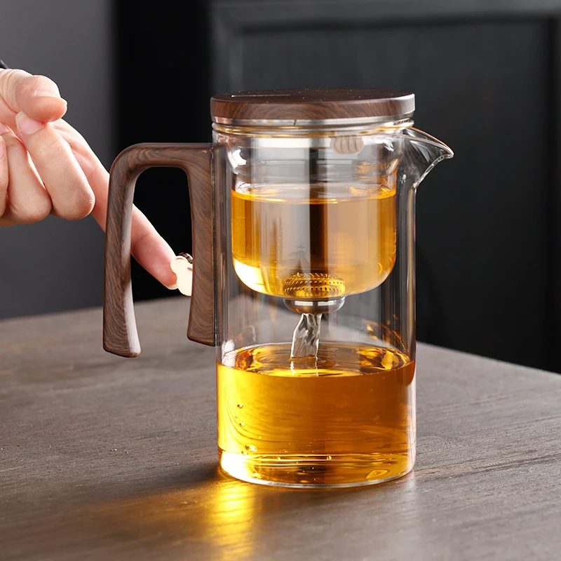 Heat-resistant glass filter tea set Brew the perfect tea. Enjoy the ease of a built in filter and clear glass design for — photo 22