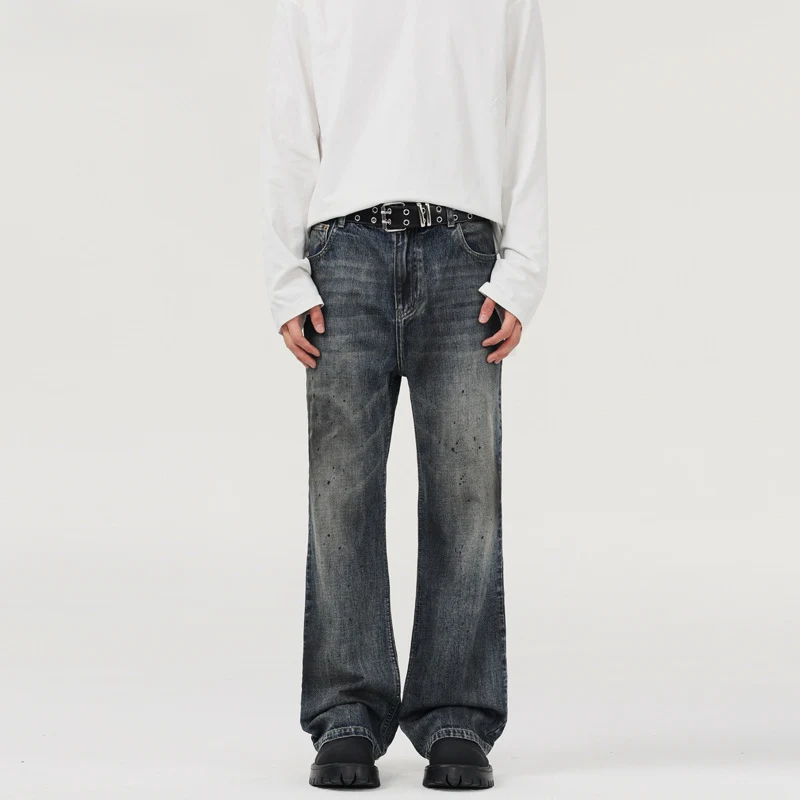 American High Street Design skinny jeans met dirty dyed splash-ink. Voor een trendy, stoere look met een perfecte pasvorm en optimaal draagcomfort. — foto 1