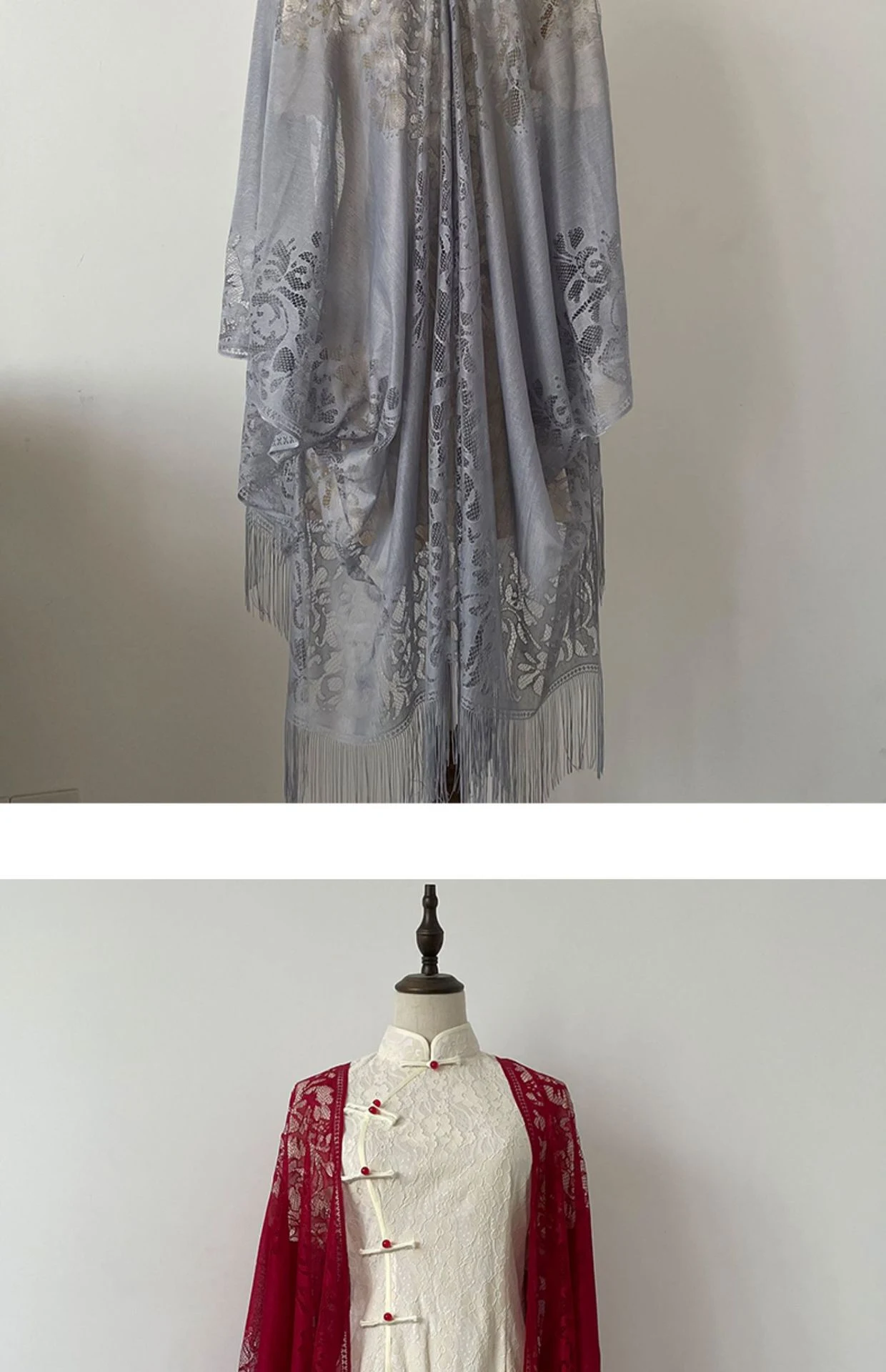 Title 13, Summer Ladies Tassel Womens Thin Lace Shawl