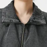 Jaqueta jeans feminina de bolso grande, conjunto de duas peças para indústria pesada, resistente e estilosa para trabalho. — foto 19