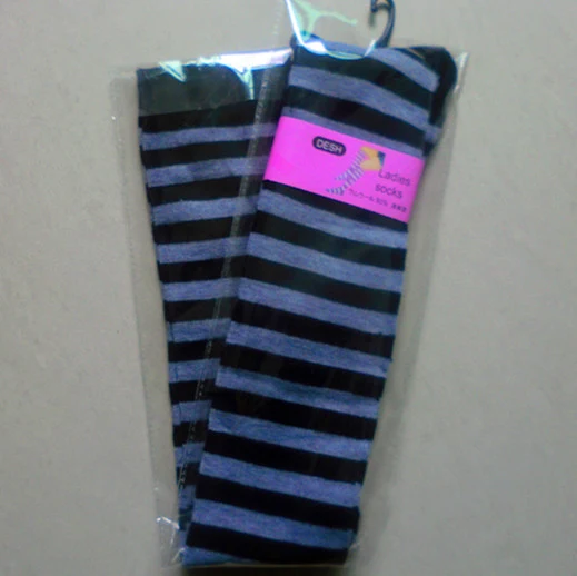 Pure Cotton Over-The-Knee Long Socks, Colorful Striped Base Socks, Pure Campus Style, High-Top Long Socks — photo 1