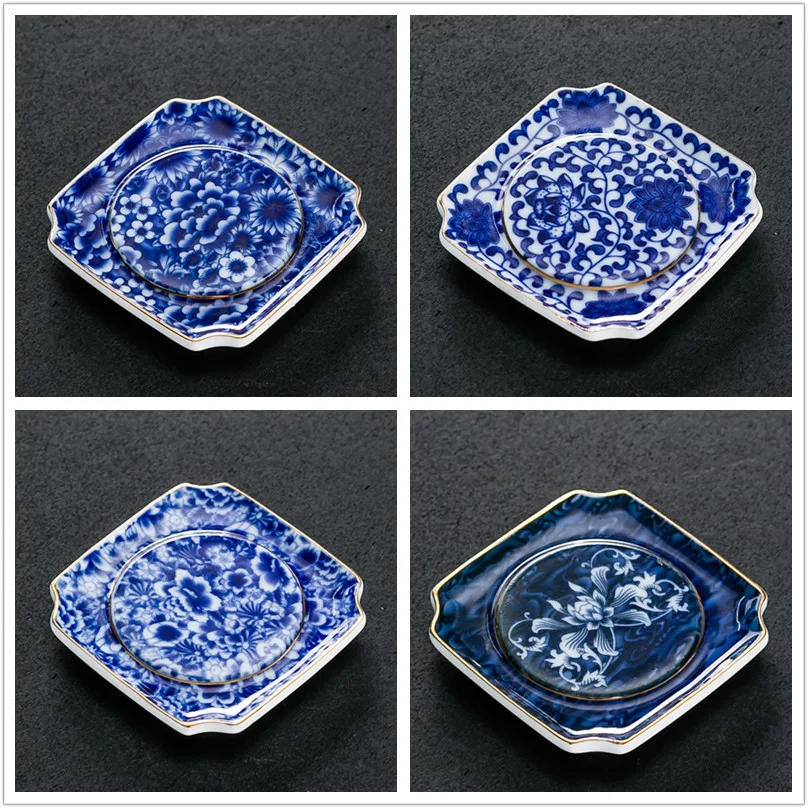 Vintage Chinese Ceramic Cup Coaster Tea Set, a stylish and functional way to enjoy tea. Protect surfaces while enhancing — photo 7
