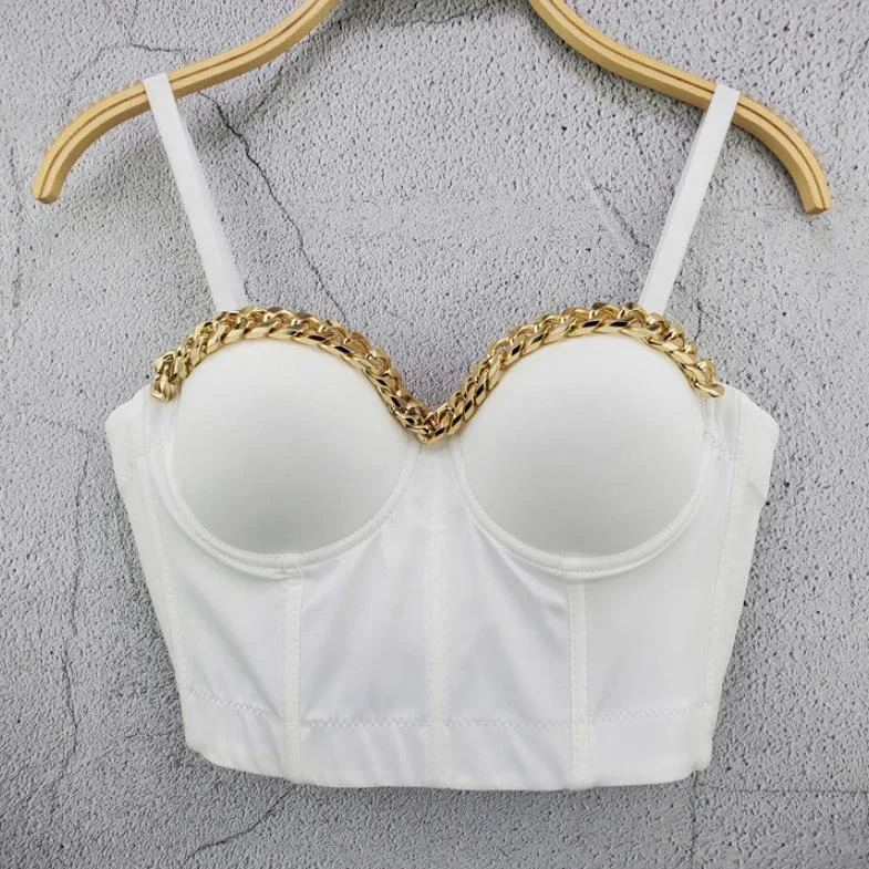 Corset feminino estilo push-chest com tela, top cropped sexy para festas e boates. Realce seu busto e arrase na balada com este corset. — foto 9