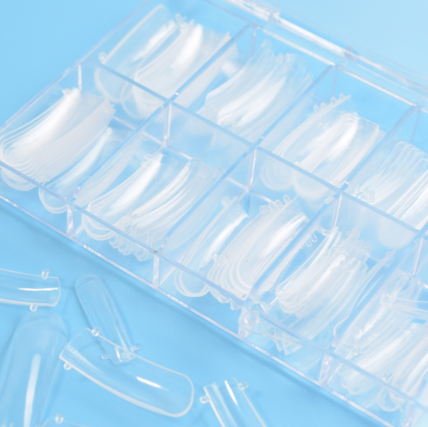 Crystal Clear Solid-State Extension Glue False Nail 100 Piece Box. Achieve beautiful, long-lasting nail extensions with — photo 12