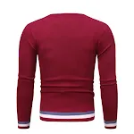 Suéter casual de tricô com gola redonda e barra ondulada. Conforto e estilo para o dia a dia. Perfeito para um visual moderno e descontraído. — foto 5