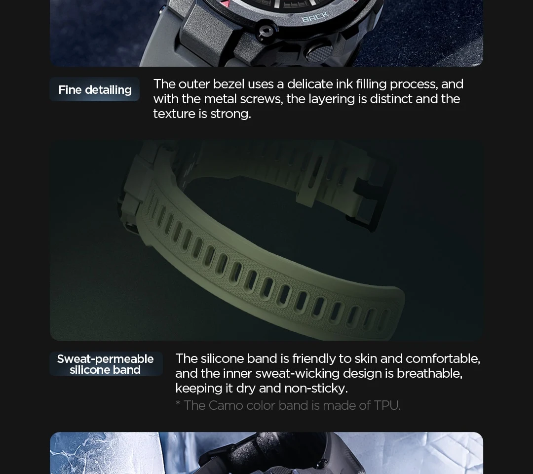 Title 6, T-Rex Outdoor Sports Smartwatch Rugged Design G...