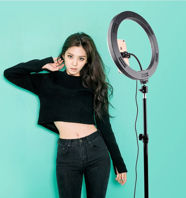 Draagbaar statief voor live self-fotografie met mobiele telefoon, compatibel met Apple, ideaal voor selfies en video's. — foto 2