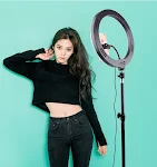 Draagbaar statief voor live self-fotografie met mobiele telefoon, compatibel met Apple, ideaal voor selfies en video's. — foto 2