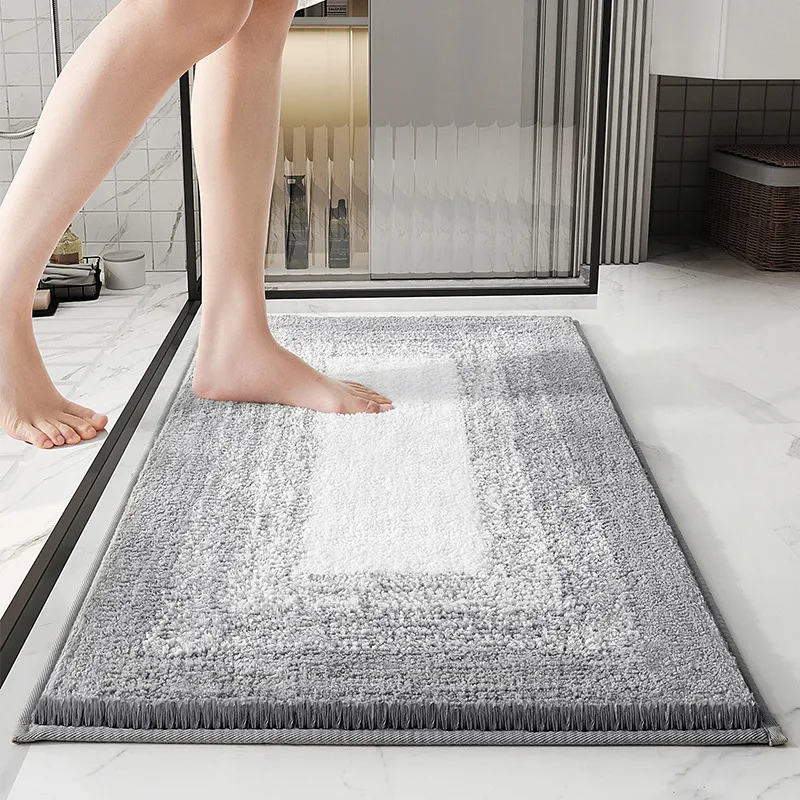 Bathroom Mat Toilet Absorbent Home Doorway Carpet Non-slip Foot Mat for Comfort and Safety, Quick Drying, Protects Floor — photo 10
