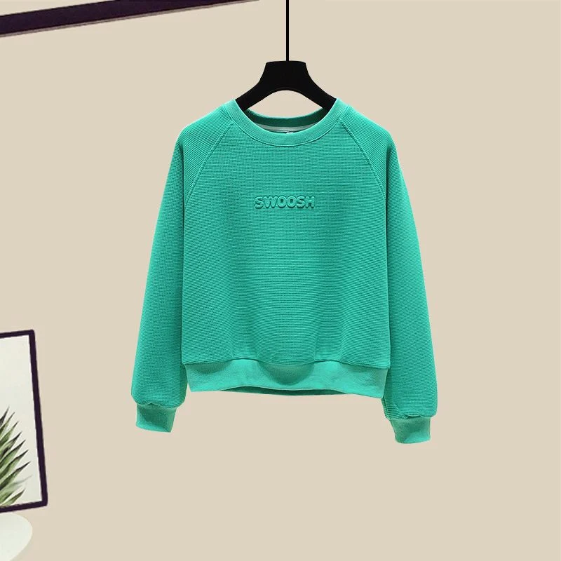 Women's Letter Printed Sports Casual Sweater Set. Comfortable and Stylish Outfit for Gym, Sports, or Everyday Casual Wea — photo 3