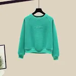 Women's Letter Printed Sports Casual Sweater Set. Comfortable and Stylish Outfit for Gym, Sports, or Everyday Casual Wea — photo 3