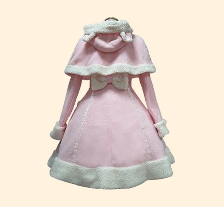 Title 2, Autumn and Winter Hooded Rabbit Ear Cape, Large...