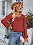 Top Versátil de Manga Longa com Gola Quadrada e Cor Sólida, Slim Fit, Perfeito para um Visual Moderno e Elegante, Ideal para Diversas Ocasiões. — foto 26
