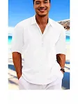 Men's Plus Size Solid Color Shirt offering ultimate comfort and style. Versatile for any occasion, this shirt is an esse — photo 2
