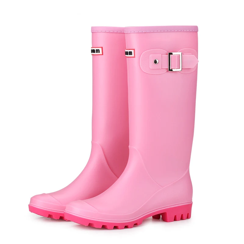 Title 2, Botas de chuva altas com fivela para manter seu...