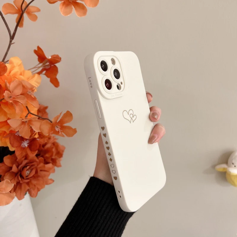 Title 5, Ladies Fashion Simple Love Phone Case – stylish...