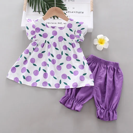 Title 10, Conjunto de duas peças infantil para meninas, c...