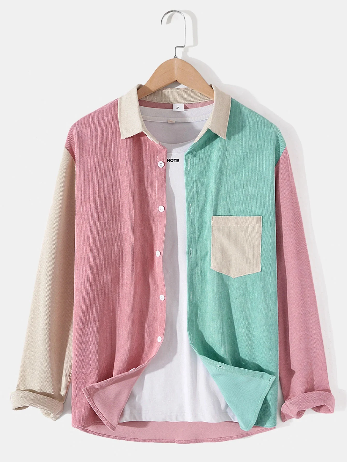 Title 5, Fashion Trend Plaid Stitching Hooded Long-sleev...