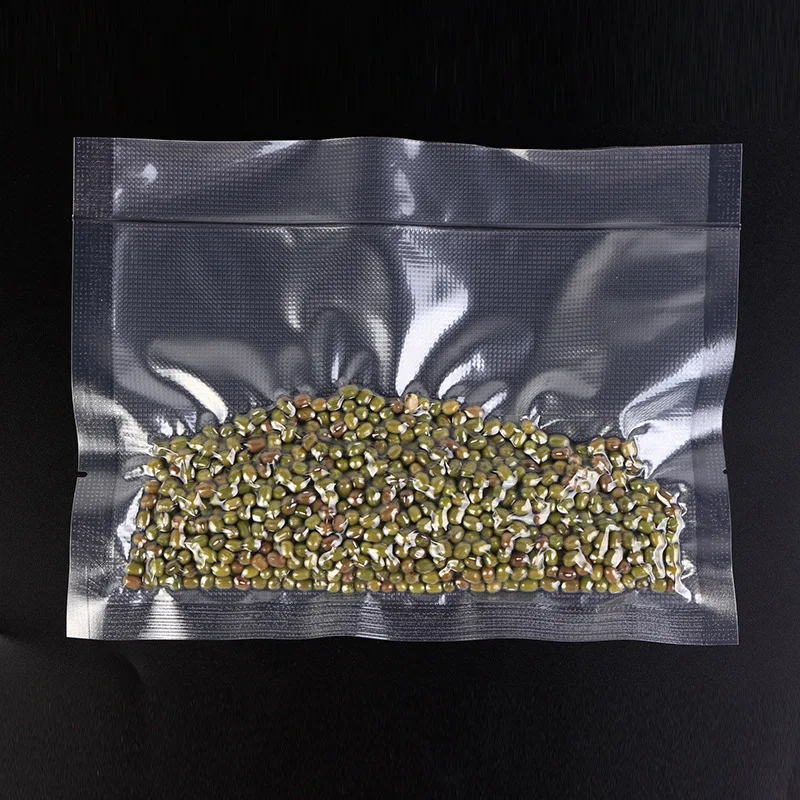 Sacos de vácuo para alimentos com malha de pontos transparentes. Armazene e conserve seus alimentos frescos por mais tempo e com praticidade. — foto 1