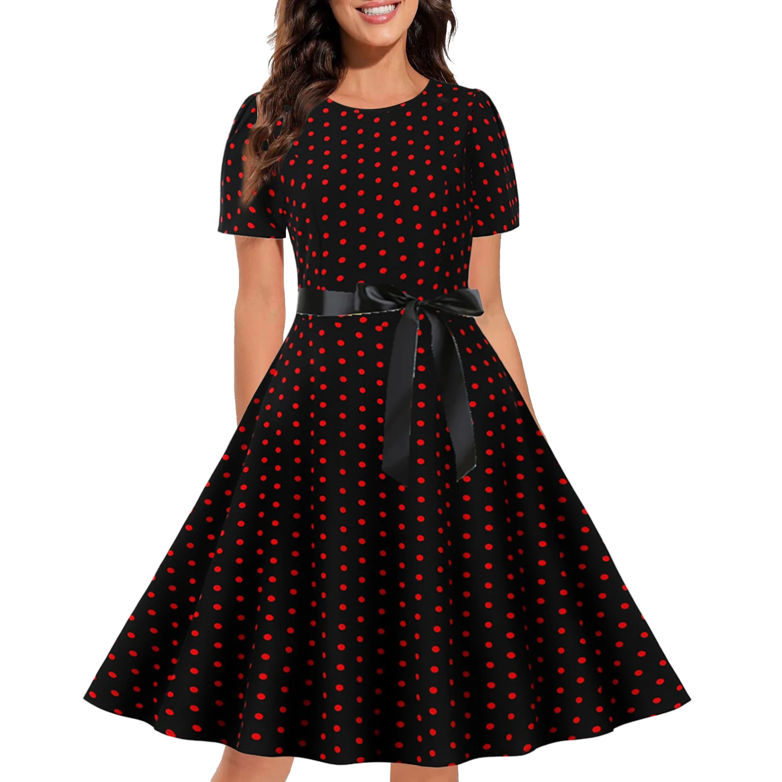 Title 14, Womens Graceful And Fashionable Round Neck Sli...