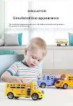 Carrinho de brinquedo modelo ônibus escolar Guerreiro Inércia para meninos. Estimula a imaginação, fácil de brincar e seguro para crianças. — foto 4