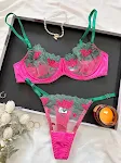 Valentine's Day Multi-color Hot Mesh Embroidery See-through Lingerie for a seductive and unforgettable night — photo 23