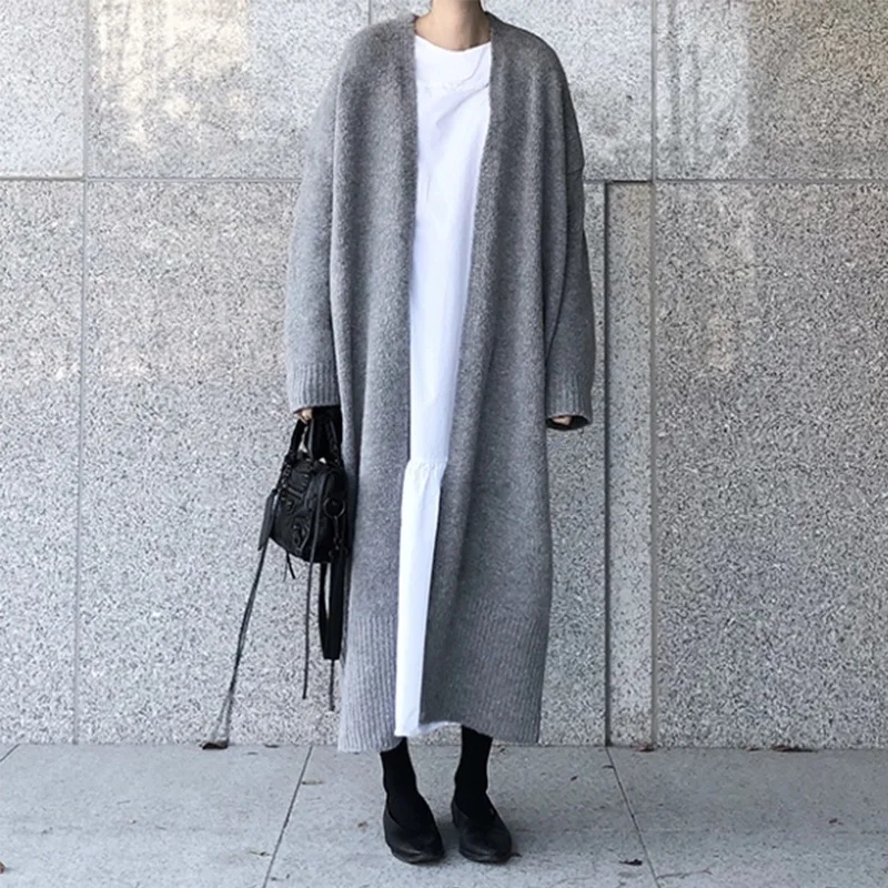 Title 23, Womens over the knee thick knitted cardigan ja...