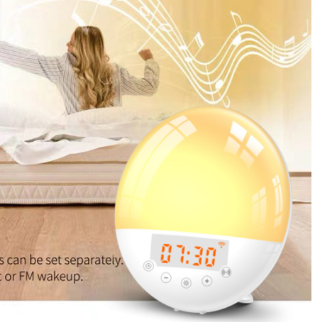 Wi-Fi Smart Sunrise and Sunset Simulation Wake Up Light with Phone Charging, Wake Up Naturally and Sleep Better — photo 5