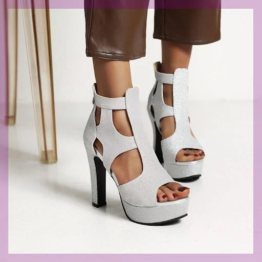 Title 6, Super High Heel Sandalen Dames Schoenen Extra G...
