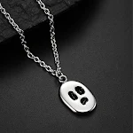 Gepersonaliseerde hanger ketting van titanium staal om te dragen. Een uniek cadeau voor haar of hem, stijlvol en duurzaam. — foto 2