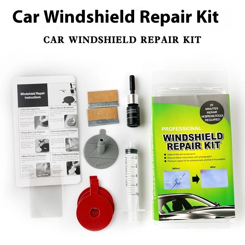 Car Windshield Repairing Liquid Kit Repairs Cracks and Chips Easily Fixes Damaged Glass Quickly and Effectively Restores — photo 3