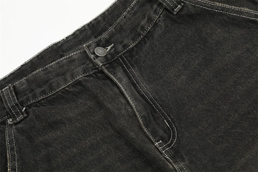 Title 3, Mens Loose Wide Leg Pants with Dimensional Pat...
