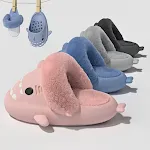 Winter Shark slippers voor dames, afneembare, warme en zachte huisschoenen, perfect voor de slaapkamer, heerlijk comfortabel. — foto 9