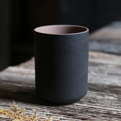 Title 7, Japanese Style Coarse Pottery Large Water Glass...