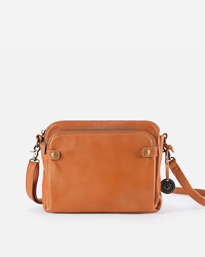 Title 4, Three-Layer Leather Crossbody Bag for Everyday ...