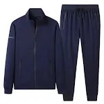 Men's Sports And Leisure Suit Stand Collar Cardigan Top. Comfortable and stylish for sports and leisure activities. Mode — photo 2