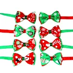1 Piece Cute Christmas Pet Supplies Handmade Ribbon Dog Bow Ties 8 Colors Cat Neck Tie Dog Accessories for Holiday Fun — photo 11