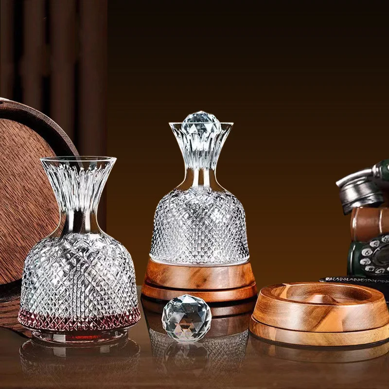 Title 5, Crystal Glass Vortex Red Wine Decanter Kit Enha...