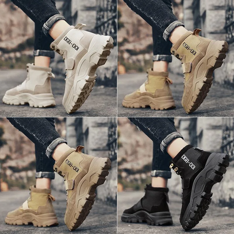 Title 4, Couples High-Top Shoes Mens Martin Boots Tool...