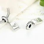 S925 Silver Aircraft Bracelet Charm Silver Beads — foto 3