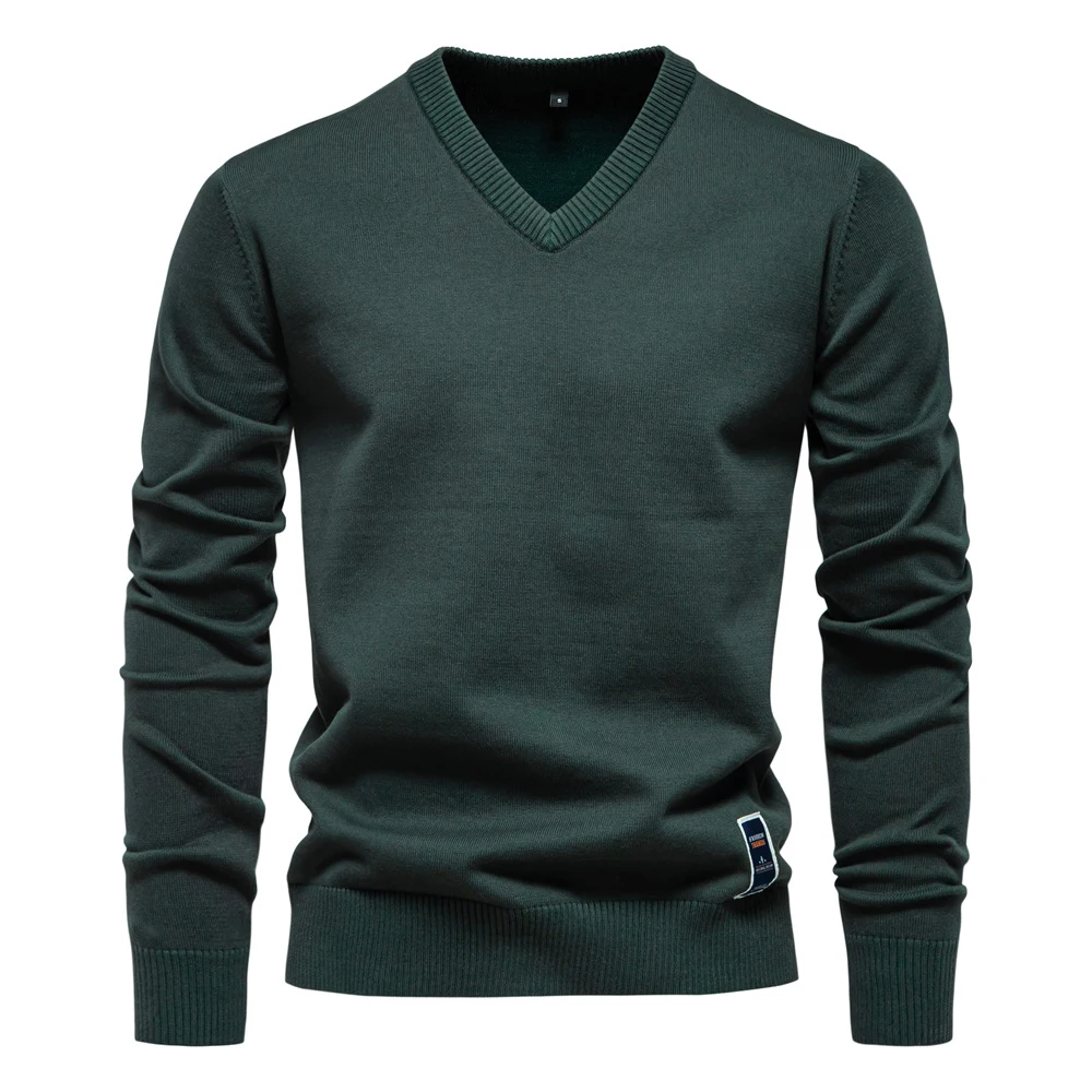 Title 2, Mens Autumn Winter Pure Cotton Hoodie V-neck S...