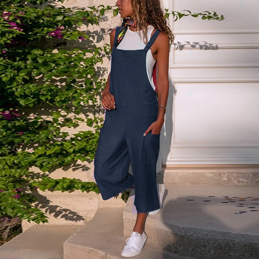 Title 3, Womens Cotton and Linen Casual Loose Long Wide...