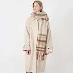 Beige White Plaid