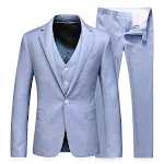 Terno masculino de comércio exterior de três peças para casamento e negócios, fino, moderno, para noivos, ajuste elegante, casual e estiloso. — foto 22