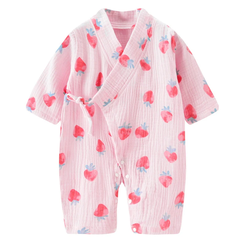 Macacão fino de verão para bebês, roupa de bebê leve e respirável, perfeito para os dias quentes, confortável e ideal para recém-nascidos. — foto 1