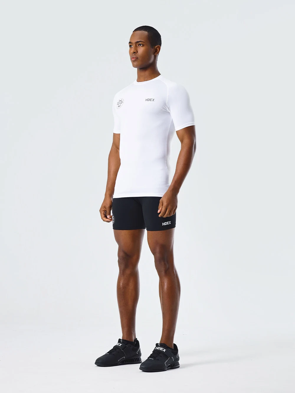 Maglia a maniche corte da corsa a compressione ad asciugatura rapida, perfetta per allenamenti e sport intensi. — foto 9