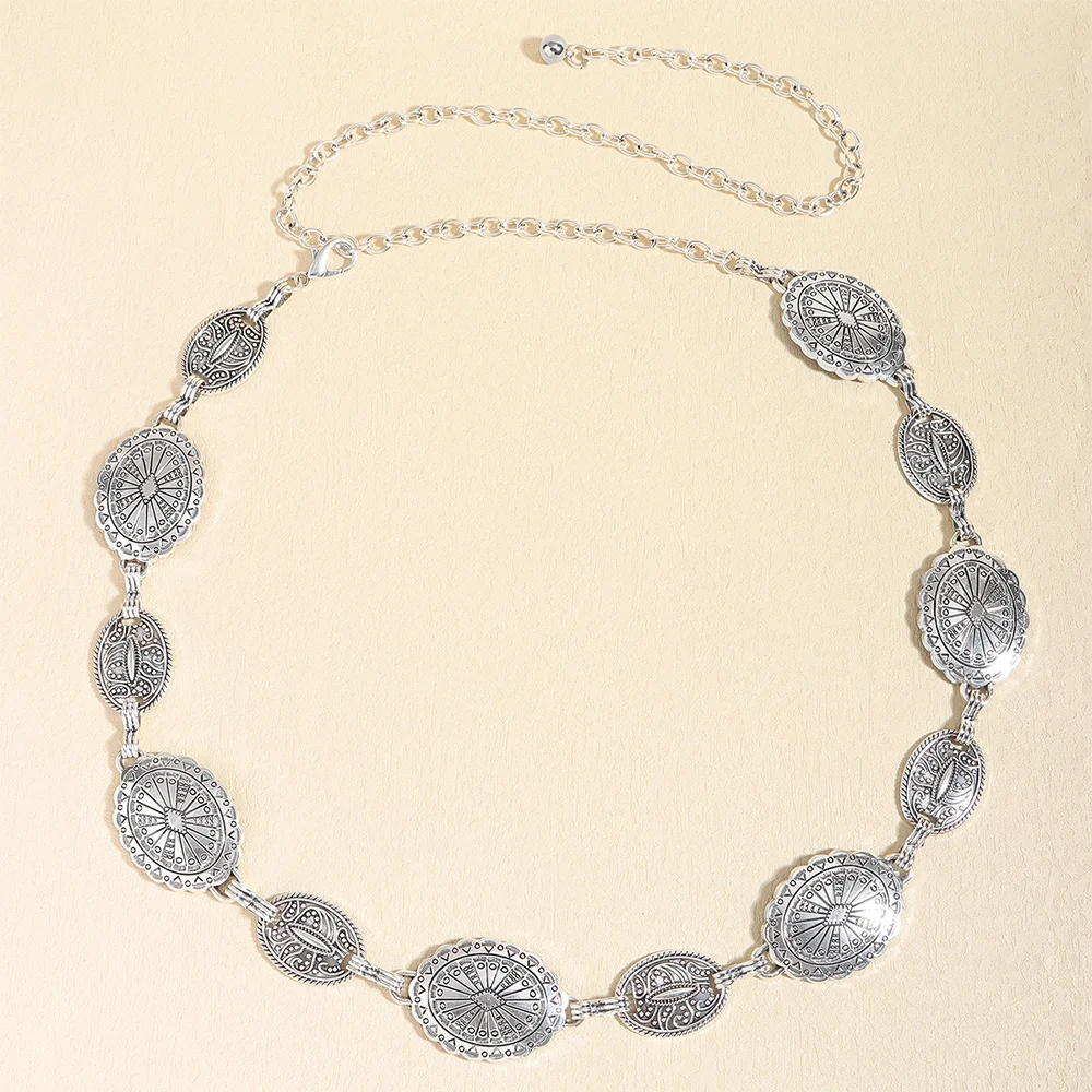 Title 8, Vintage Metal Womens Waist Chain Ethnic Style ...